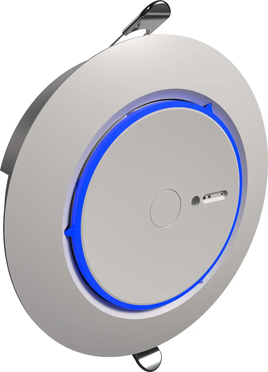 Thermokon 837750 - thevios 5 Occ Lum CO2 temp_rH BACnet IP-Capteur de plafond pour Mesurer les valeurs de température, humidité, CO2, luminosité, mouvement dotés d'une BACnet IP interface.