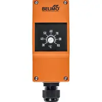 CAPTEURS ToR - Belimo 01HT-101CA - Surveillance de température TW, Commutateur, 30...90°C, Capillarité 1 m, Réinit. automatique