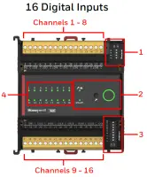 Honeywell IO-16DI-S-S - Module I/O 16DI, communication série, bornes à vis – 2