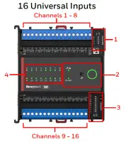 Honeywell IO-16UI-S-P-BLK10 - 10 x IO-16UI-S-P Emballage en vrac – 2