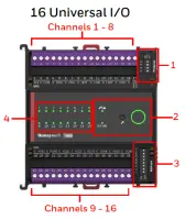 Honeywell IO-16UIO-S-S - Module I/O 16UIO sans HOA, communication série, bornes à vis – 2