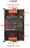 Honeywell IO-4DORE-S-S - RELAIS 4DO, 2V, SÉRIE, VIS TB – 3