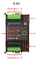 Honeywell IO-8AO-S-P - 8AO, SÉRIE, PUSH TB – 2