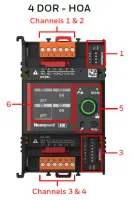Honeywell IOD-4DOR-S-S - RELAIS 4DO, SÉRIE, AFFICHAGE HOA, VIS TB – 3