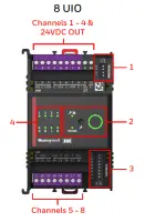 Honeywell IOD-8UIO-S-P - 8UIO, SÉRIE, AFFICHAGE HOA, PUSH TB – 2