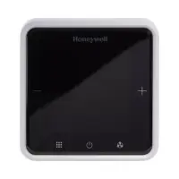 Honeywell WTS3B4WMB/H - Thermostat FCU 240V 2/4 tubes, autonome, coque blanche, ventilateur à 3 vitesses, vannes modulantes avec capteur HR