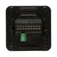 Honeywell WTS8E4BMB/H - Thermostat FCU 24V 2/4 tubes, autonome, coque noire, ventilateur à 3 vitesses, vannes marche/arrêt avec capteur RH – 3