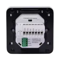 Honeywell WTS9E4BMB/H - Thermostat FCU 24V 2/4 tubes, Modbus, coque noire, ventilateur 3 vitesses, vannes marche/arrêt avec capteur RH – 3