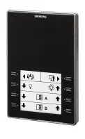 Siemens QMX3.P02-1BSC - Unité De Commande D'Ambiance KNX Avec Capteur De Température, Touches Tactiles Configurables, Écran Led, Noir – 1