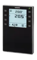 Siemens QMX3.P34-1BSC - Unité De Commande D'Ambiance KNX Avec Capteur De Température, Écran Rétroéclairé Segmenté, Touches Tactiles, Noir – 1