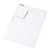 Siemens TXA1.LA4 - Planche D'Étiquettes Vierges Pour Repérage (100 Unités Par Boîte)