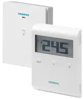 Thermostat RF - Siemens RDD100.1RFS -Thermostat d'ambiance digital piles avec radio fréquence avec récepteur RF