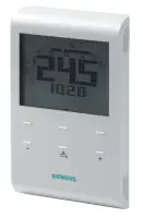 Thermostat à l'horloge - Siemens RDE100.1DHW -Thermostat digital 7 jours alimentation par piles avec production d'eau chaude