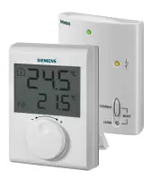 Thermostat RF - Siemens RDH100RF/SET -Thermostat d'ambiance radio fréquence - kit (transmetteur et récepteur)