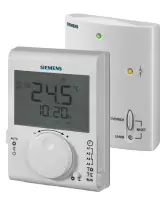Thermostat RF - Siemens RDJ100RF/SET -Thermostat d'ambiance programmable radio fréquence - kit (transmetteur et récepteur)