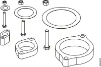 Accessoires -Siemens ALF41B100- Entretoise de tuyau