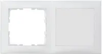 Accessoires - Thermokon 750257 - Protection boîtier/boîtiers Ensemble cadre 2x Berker S.1 blanc polaire mat avec couverture aveugle