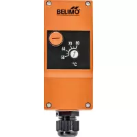 CAPTEURS ToR - Belimo  EXT-J-00734645 - Limiteur de température de sécurité STB,, Commutateur, 50...80°C, Capillarité 1 m, Réinit. manuelle