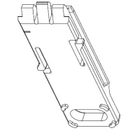  - Honeywell  DIN-CLIP-10 - Clip pour rail DIN - Paquet de 10