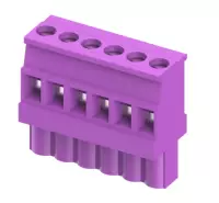 - Honeywell  SCRW-TB-6-PUR-50 - Bornes à vis pour Optimizer Unitary - violet(6) (vendu par paquets de 50)
