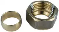 Accessoires -Honeywell ACN-20C- Raccord à bague coupante pour V5822 / V5823 BS G 11/8 x 14 T.P.I. x 22 0 mm pour DN 20