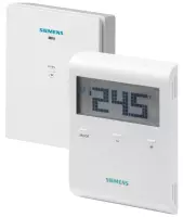 Thermostat RF - Siemens RDD100.1RFS -Thermostat d'ambiance digital piles avec radio fréquence avec récepteur RF