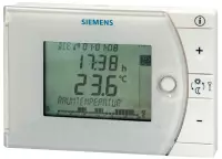 Thermostat à l'horloge - Siemens REV24 -Room thermostat with 2-point control and 7-day time switch, batteries, heating or cooling