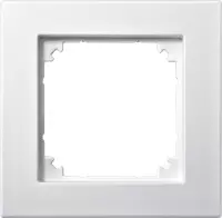 Accessoires - Thermokon 192965 -  Protection boîtier/boîtiers Cadre 1x Merten M-Plan blanc polaire mat